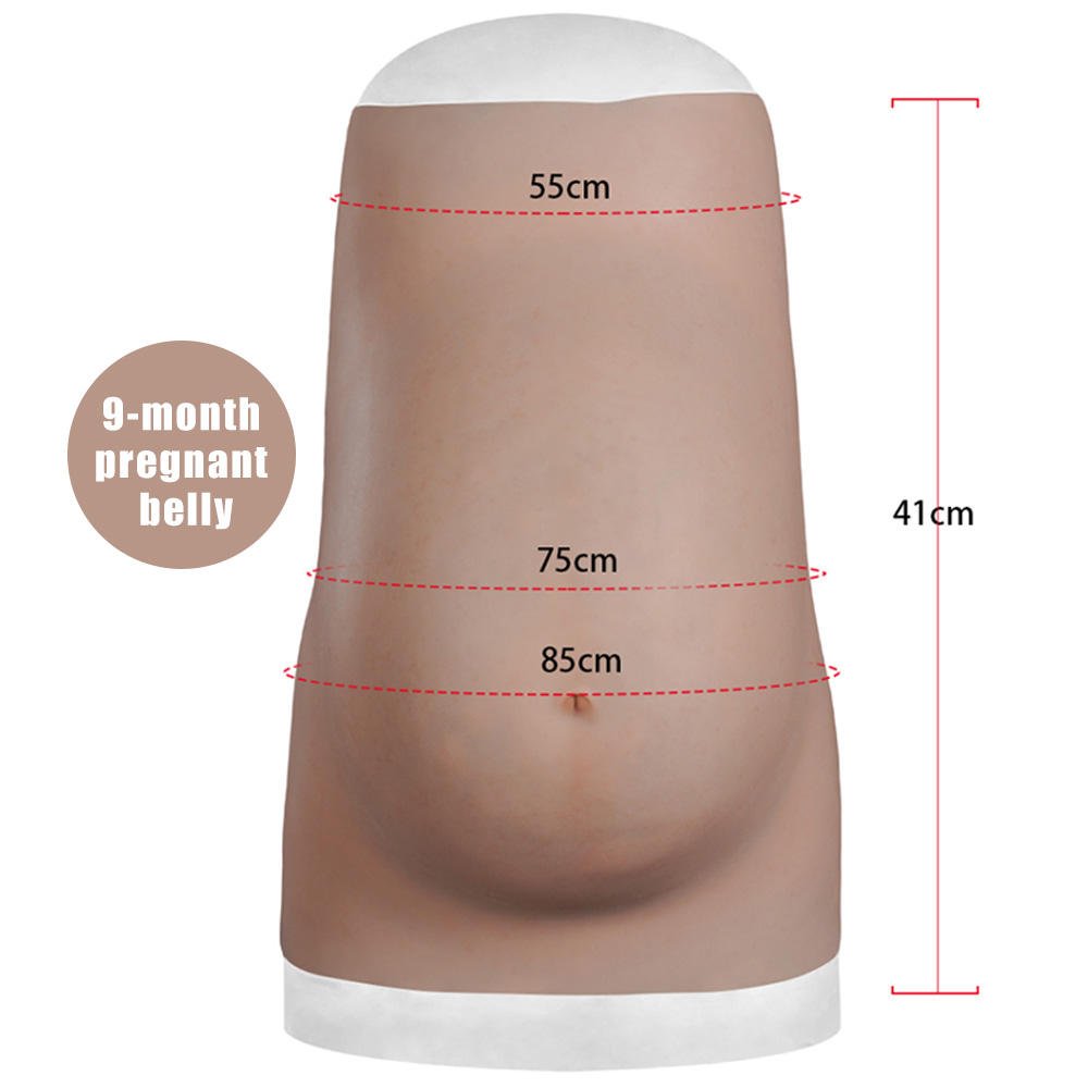 Drag Queen Silicone Realistic Artificial Belly Bend Pregnancy Real Skin Perfect Cosplay Gear Ladyboy Sissy Men