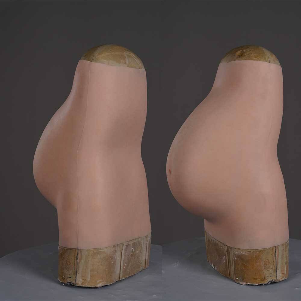 Drag Queen Silicone Realistic Artificial Belly Bend Pregnancy Real Skin Perfect Cosplay Gear Ladyboy Sissy Men