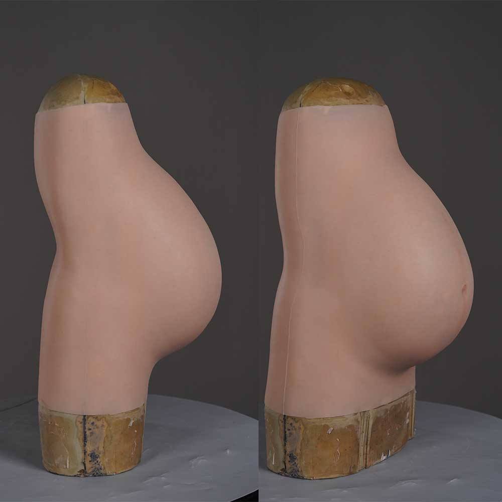 Drag Queen Silicone Realistic Artificial Belly Bend Pregnancy Real Skin Perfect Cosplay Gear Ladyboy Sissy Men