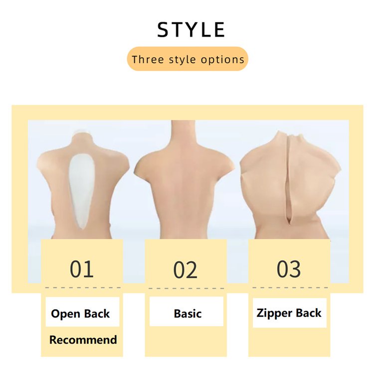 Silicone Breast False Vaginal Full Body Suit Breast Form Body Shaper for Crossdresser Transgender Shemale