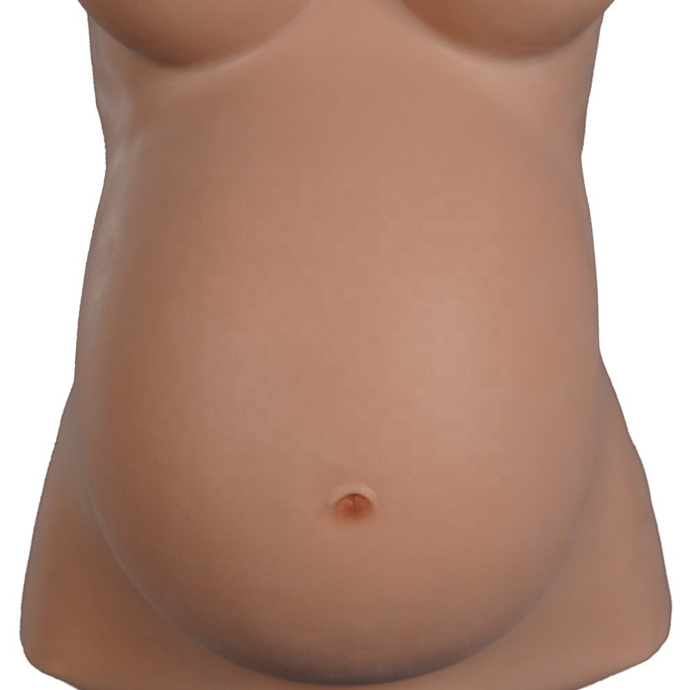Realistic 4/6/9 Month Artificial Silicone Pregnancy Belly with Boobs for Cosplay Crossdresser Halloween Masquerade Disguise