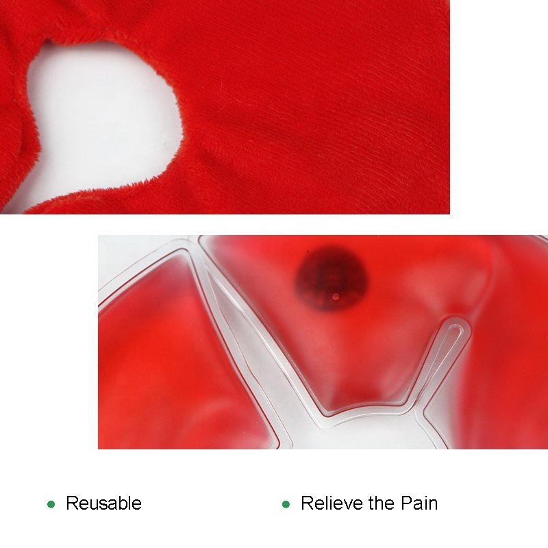 Round Shape Gel breast Heat Pack With Soft Cover For Nursing Mom
