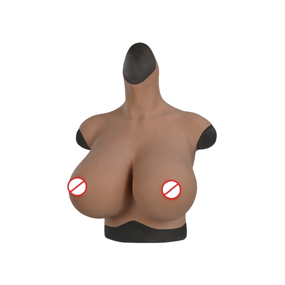 Realistic soft Silicone breast form fake boobs silicon chest for man to women cosplay artificial intimates accessories