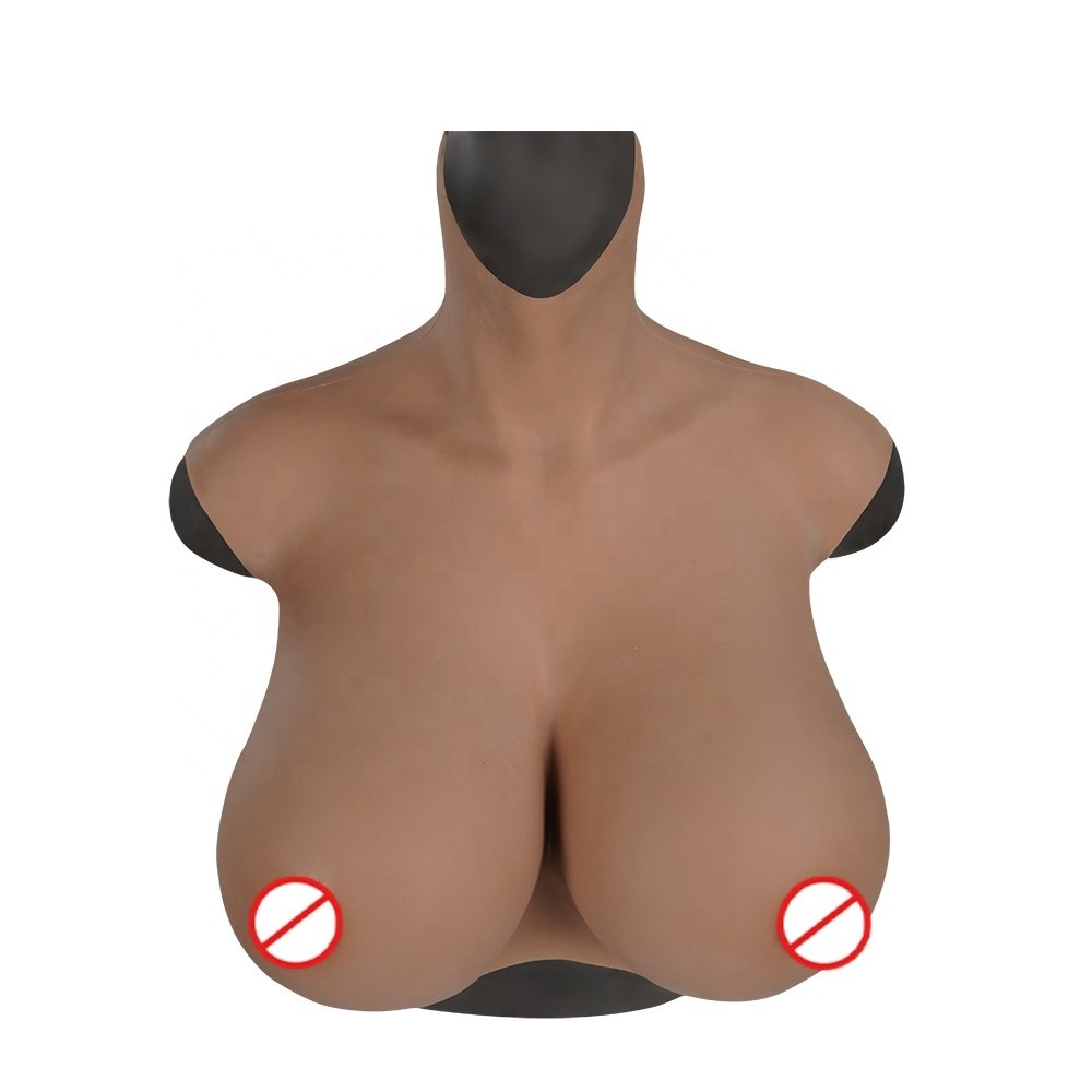 Realistic soft Silicone breast form fake boobs silicon chest for man to women cosplay artificial intimates accessories