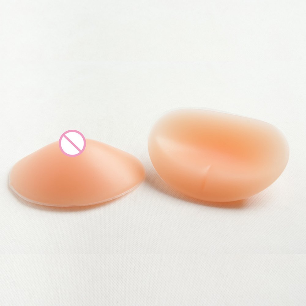 Oval Round Shaped Silicon Bust Form Silicone Breast Forms For Men