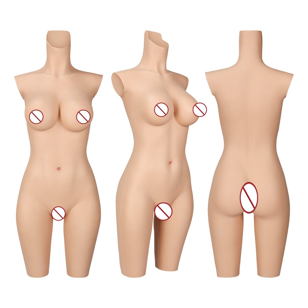 Eta Sissy Boy Silicone Full Body Female Uuit transgender Realistic fake boobs artificial vagina female bodysuit drag queen