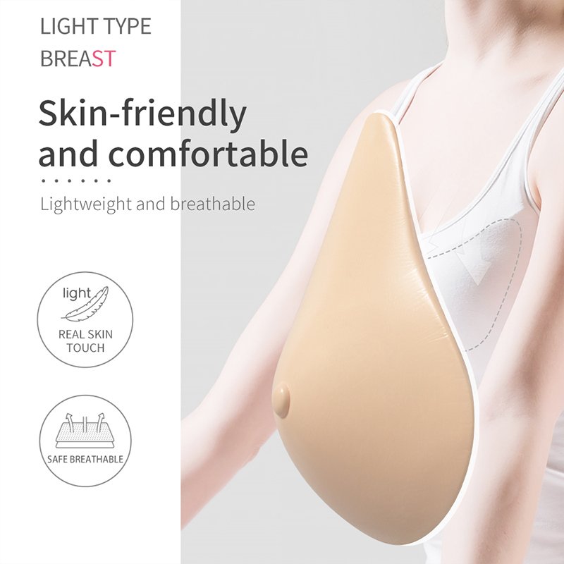 XXM Light Weight Silicone Prosthesis Breast Form QKVS Breast Silicone Prosthesis For Post-Surgery