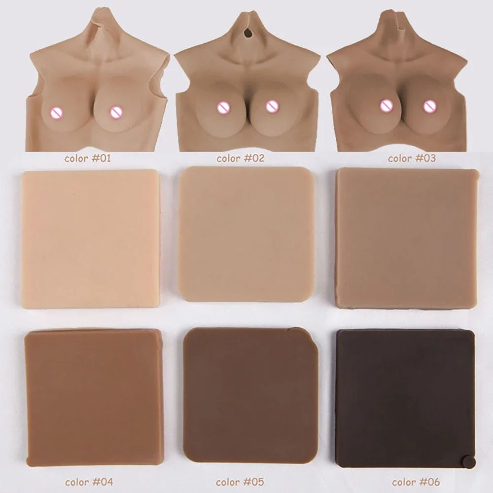 Z Cup Transgender Crossdesser Upgrade Men to Women High Collar breast form Realistic Silicone Fake Artificial breast Boobs