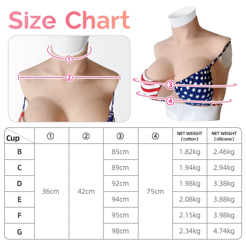 make-up Vest Silicone False Breasts Big Boobs Cup For Transgender Drag Queen Shemale Crossdressing Huge Tits Costume