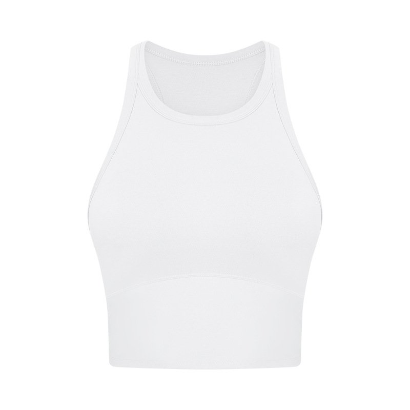 Antibacterial Nude Feel with Chest Pad Yoga Vest Women's Shockproof Push up Accessory Breast Push up Sports Underwear Bra
