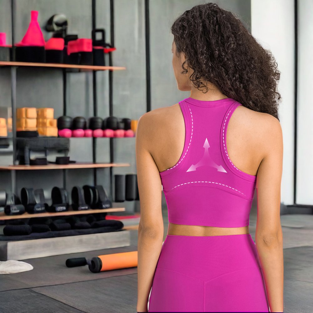 Antibacterial Nude Feel with Chest Pad Yoga Vest Women's Shockproof Push up Accessory Breast Push up Sports Underwear Bra