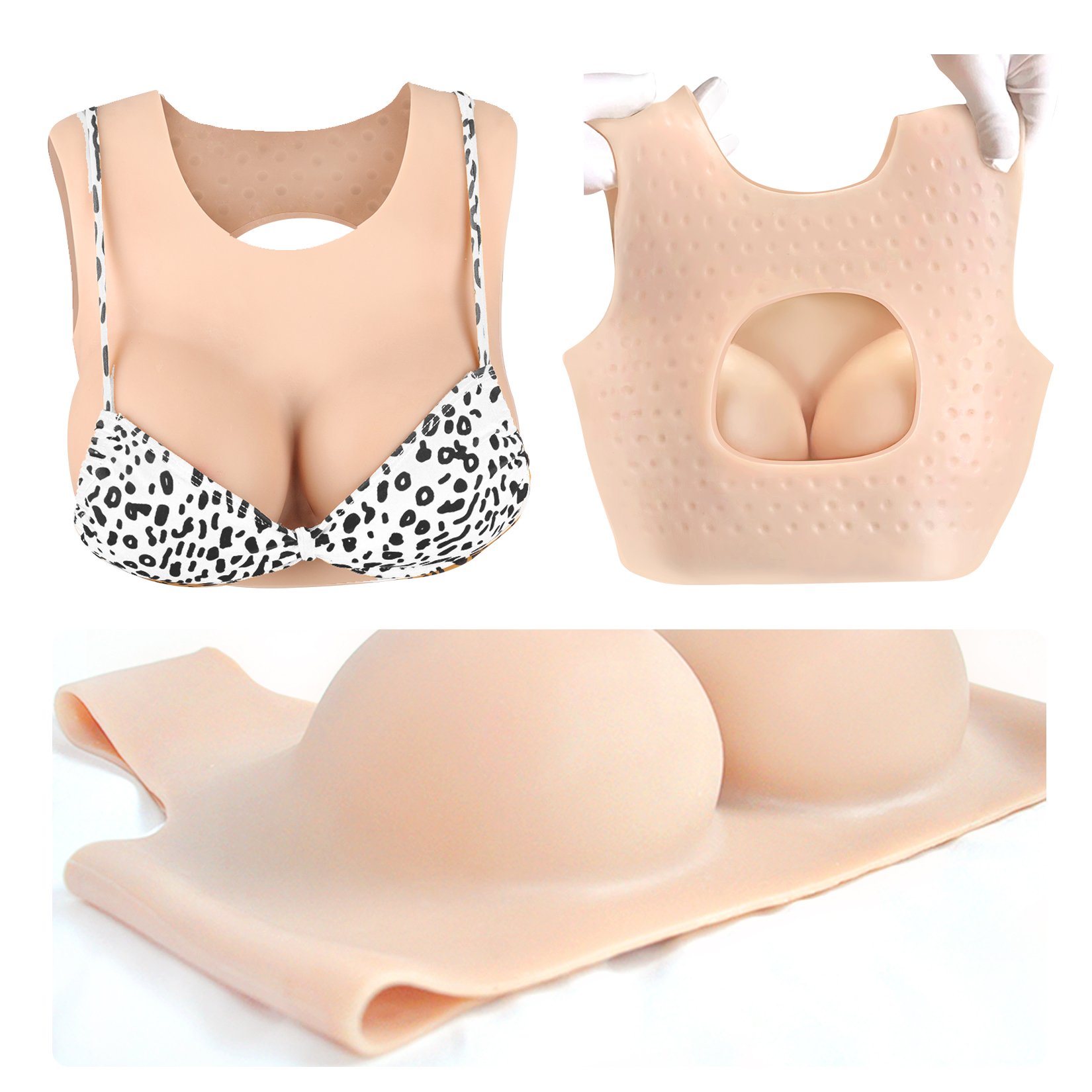 Inflatable K Cup Oversize Silicone Breast Forms Realistic FakeBoobs Drag Queen Shemale Crossdresser Transgender Large Cap Size