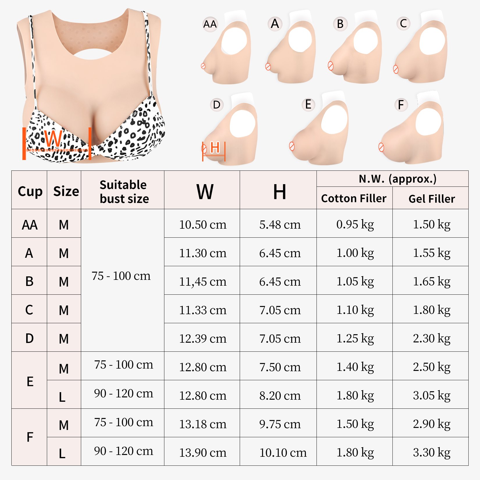 Inflatable K Cup Oversize Silicone Breast Forms Realistic FakeBoobs Drag Queen Shemale Crossdresser Transgender Large Cap Size