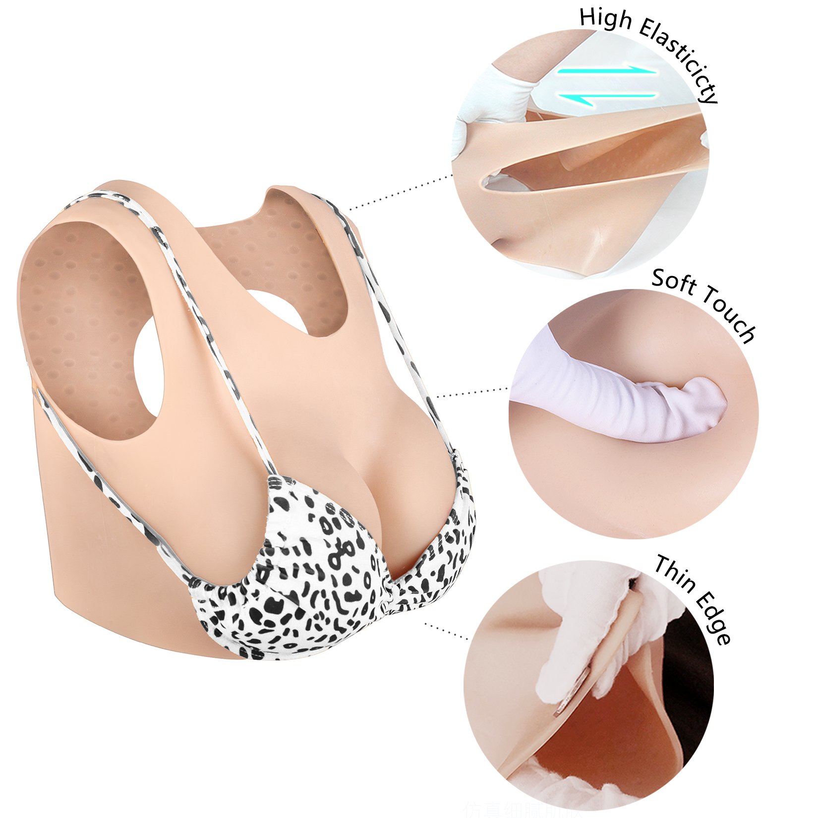 Inflatable K Cup Oversize Silicone Breast Forms Realistic FakeBoobs Drag Queen Shemale Crossdresser Transgender Large Cap Size