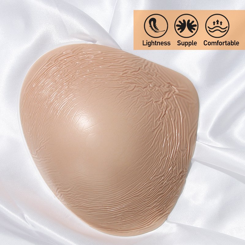 ONEFENG QMATR Silicone Breast Form Enhancer Mastectomy Prosthesis Triangle Shape Bra Pad