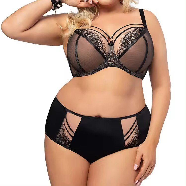Oem Africa Underwire Mature Lace Plus Size Women Plus Size Xxl F G H J K L Cup Sexy Lingerie Lace Big Breasted Bra Brief