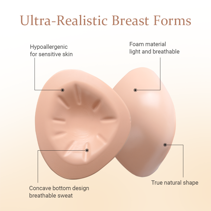 Women water drop shape Silicone Breast forms Silicone Breast Prosthesis for Mastectomy