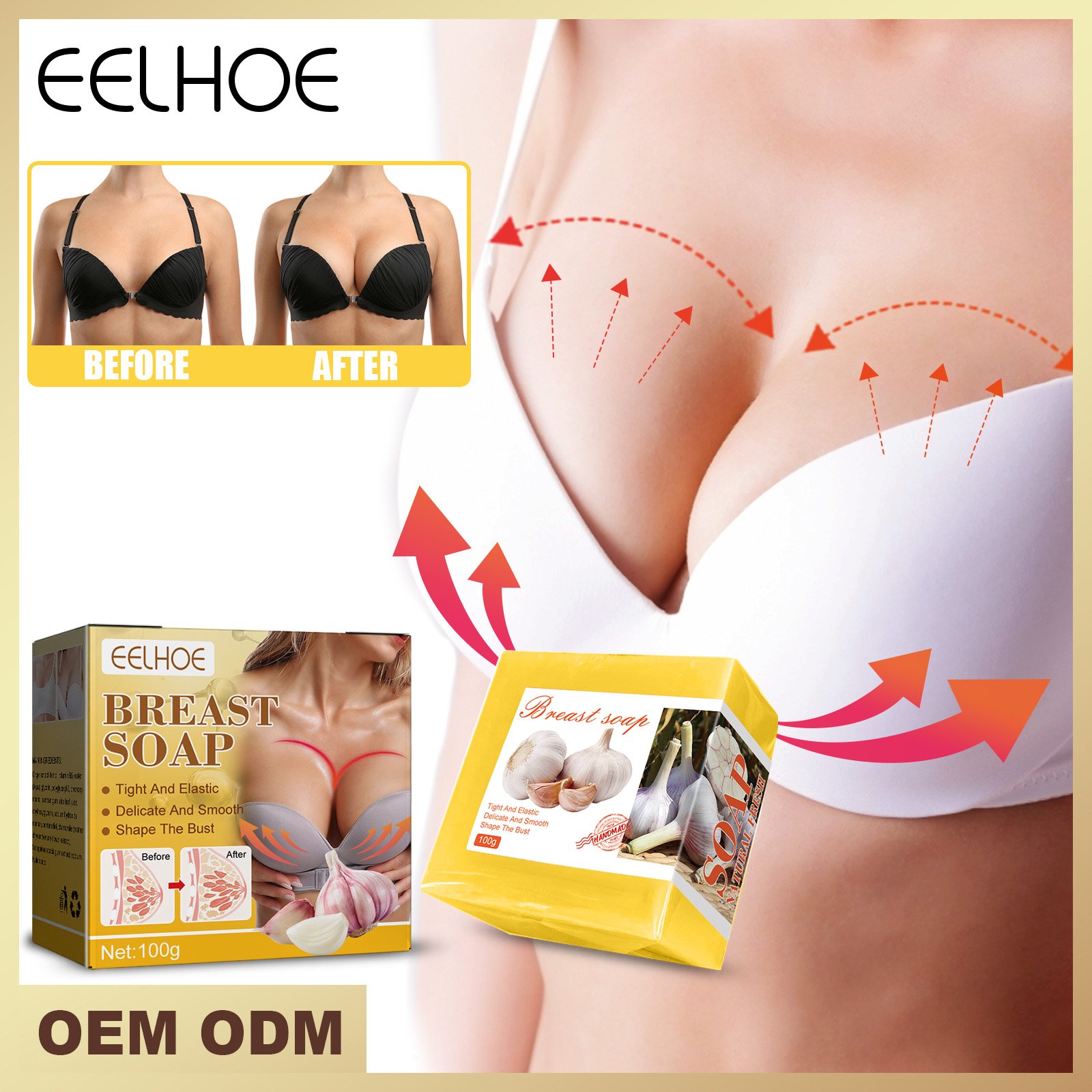 korean skin care eelhoe Breast Augmentation soap chest plump soap