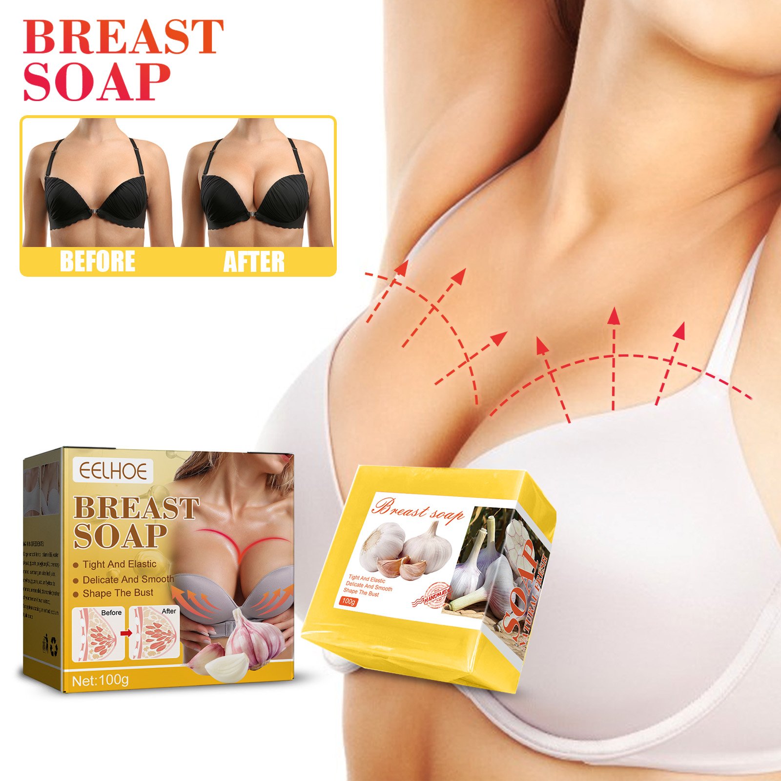 korean skin care eelhoe Breast Augmentation soap chest plump soap