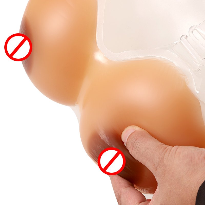 Conjoined Silicone Realistic Cosplay False Silicon Female Breast Forms Fake boobs breastplate Prosthesis for custom