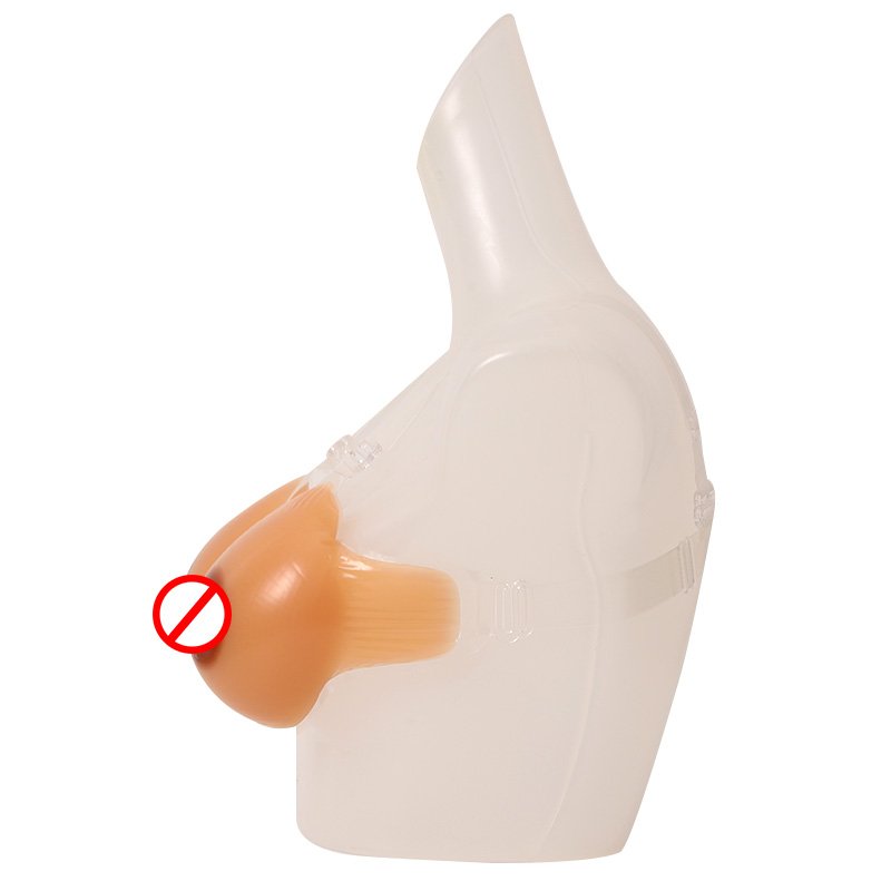 Conjoined Silicone Realistic Cosplay False Silicon Female Breast Forms Fake boobs breastplate Prosthesis for custom