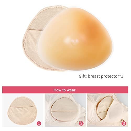 ONEFENG Artificial Mastectomy Breast Form Silicone Prosthesis 700g/pc 100% Silicone Gel 2~5 Years Top Quality Skin,nude Adults
