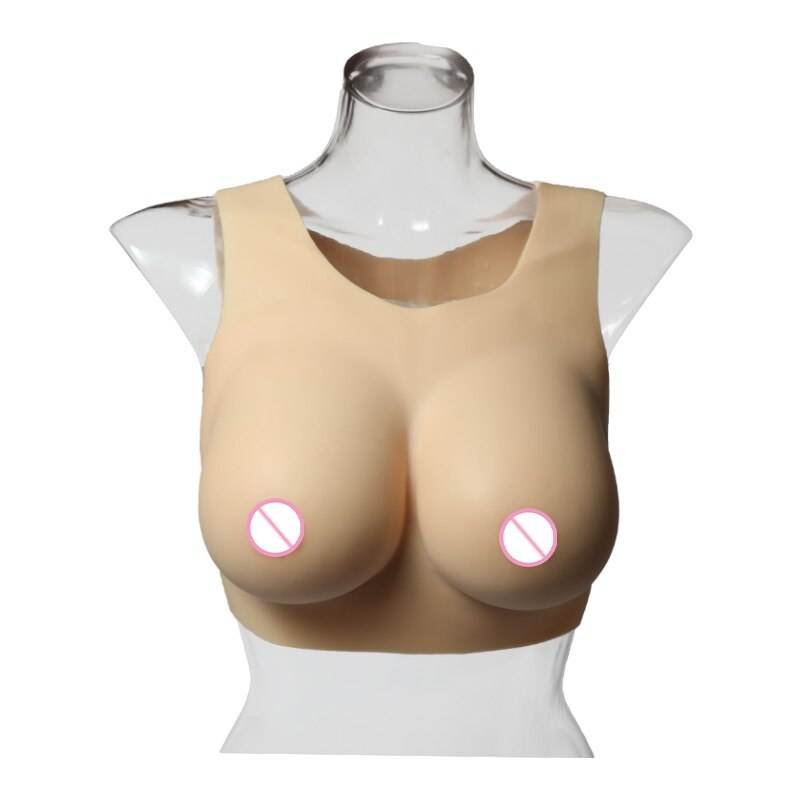 Backless Neck Silicone Breast Forms Shapewear Sexy Boobs Fake Tits For Transgender Crossdresser Drag Queen Masquerade Ball