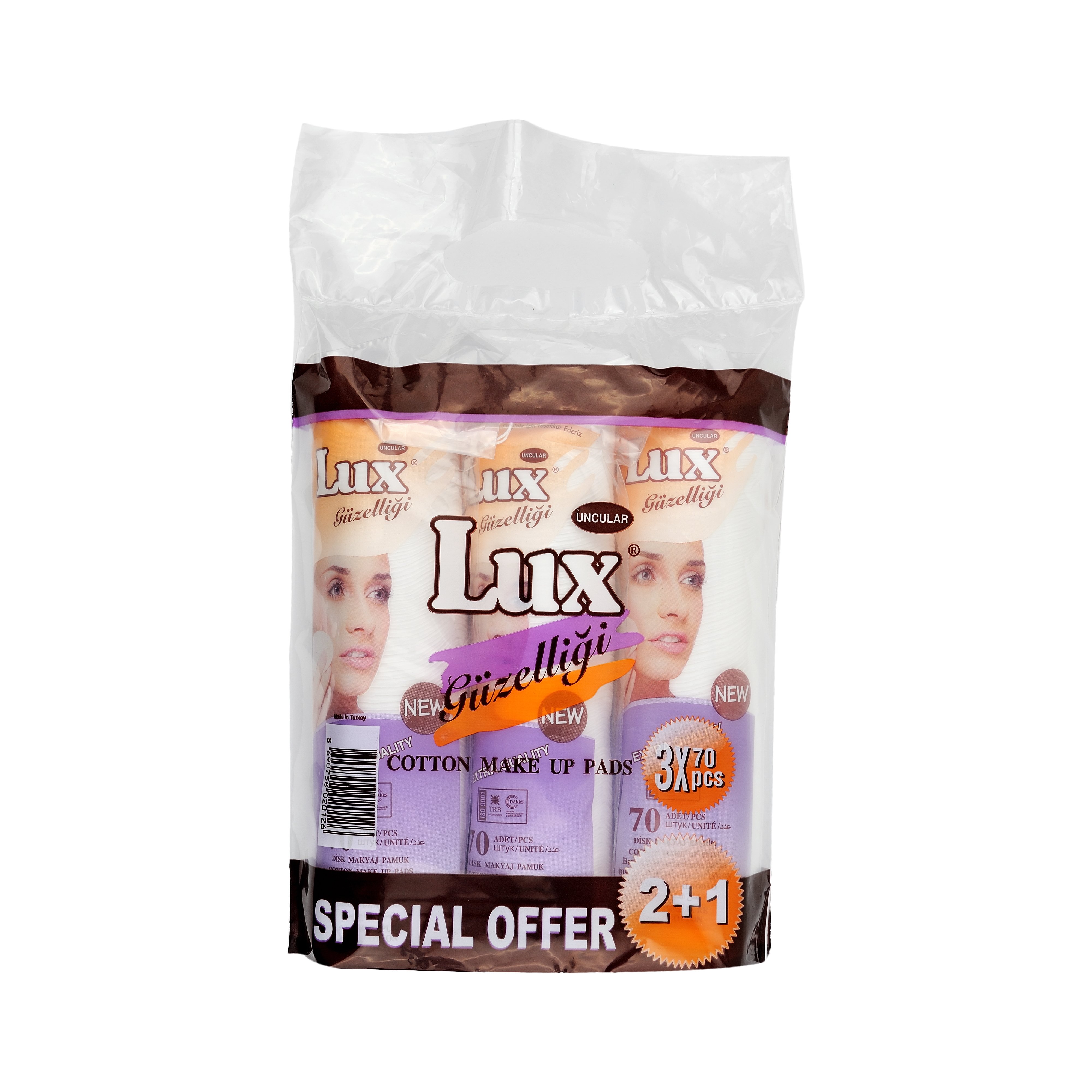 Uncular Cotton Disc Make-Up Pads 3x70's smooth First Class Quality beauty products Cotton Pad