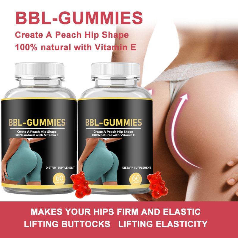 Custom Logo BBL Gummies Butt Hip Booster Butt Enlargement Gummies Butt Enhancement Lifting Gummy For Women