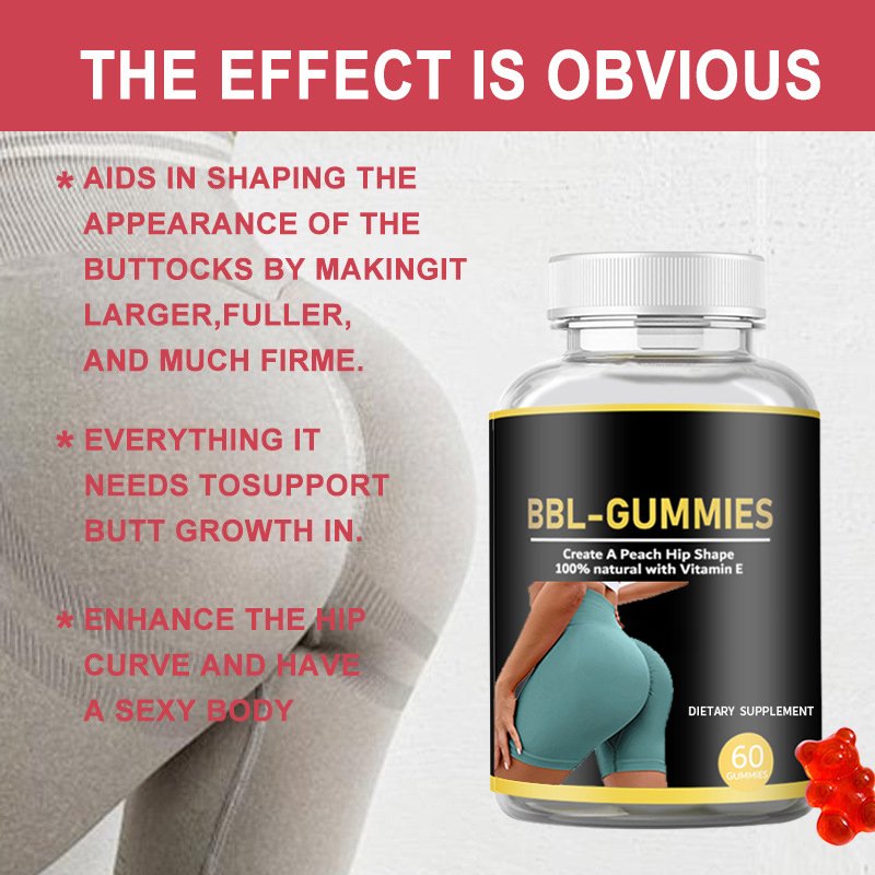 Custom Logo BBL Gummies Butt Hip Booster Butt Enlargement Gummies Butt Enhancement Lifting Gummy For Women