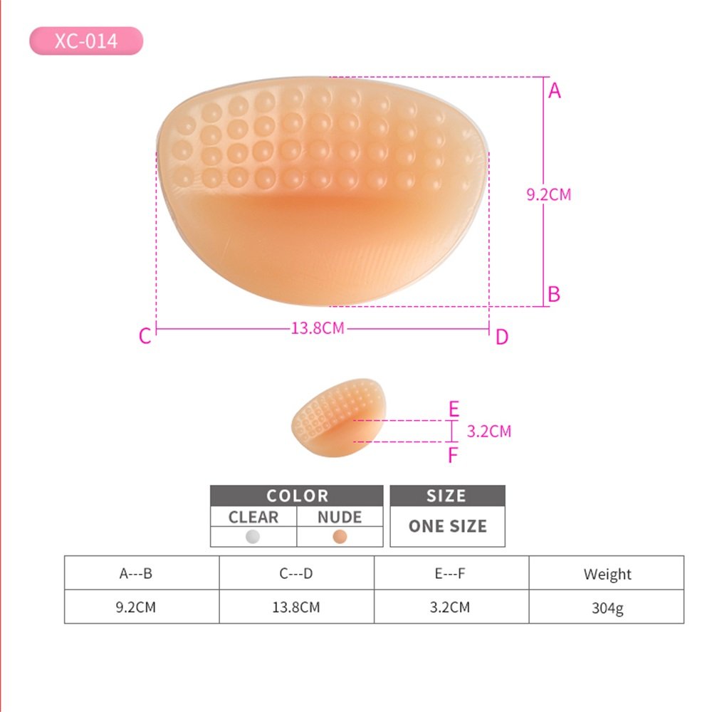Natural fashion breast mastectomy prosthesis recured silicone breast form with massage