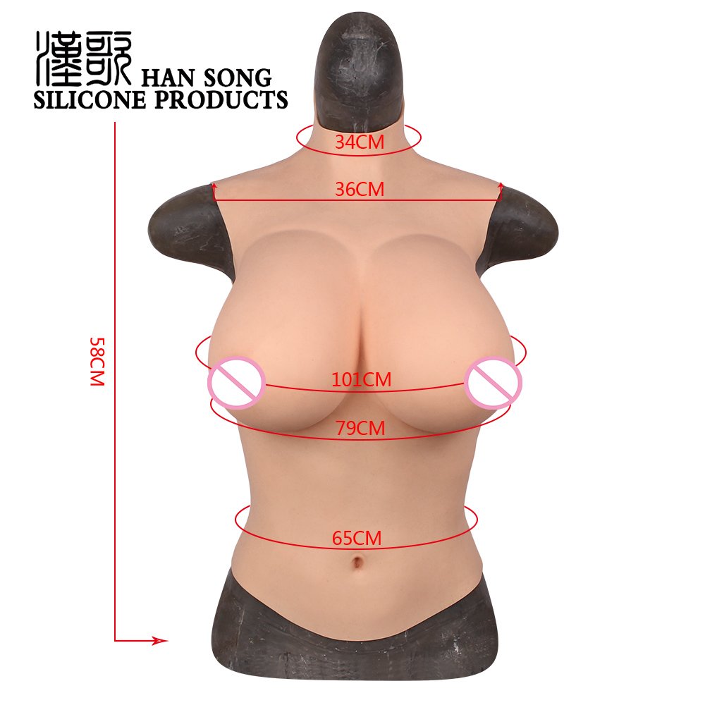 New G Cup Artificial Realistic Breast for Crossdresser Woman Mammectomy Boobs Tits Breast Form