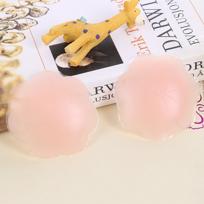 Sexy Invisible Nude Pink Breast Covers Silicone Nipple Covers For Ladies
