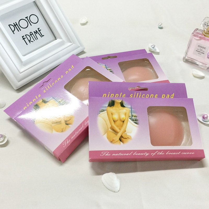 Sexy Invisible Nude Pink Breast Covers Silicone Nipple Covers For Ladies