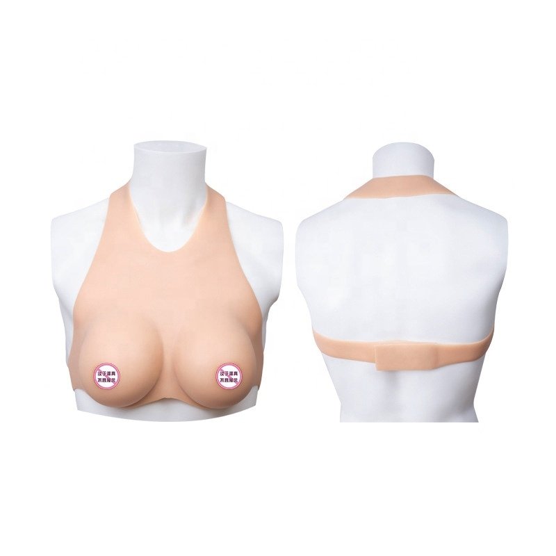Huasheng Transvestite Silicone Artificial Breast Forms Large/XL/XXXL Sizes B/E Cup for Crossdresser/Shemale Use