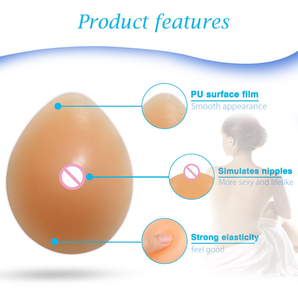 New Arrivals Teardrop-Shaped Artificial Silicone Breast Form For Mastectomy Woman