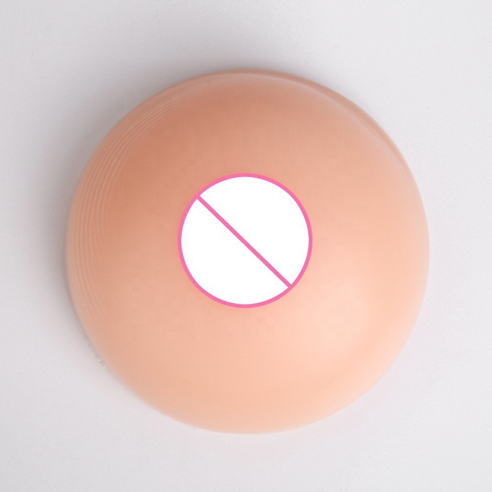 One-Piece Self-Adhesive Silicone Gel Breast Forms for Crossdresser Cosplay Available in XL and XXL Sizes for Adults