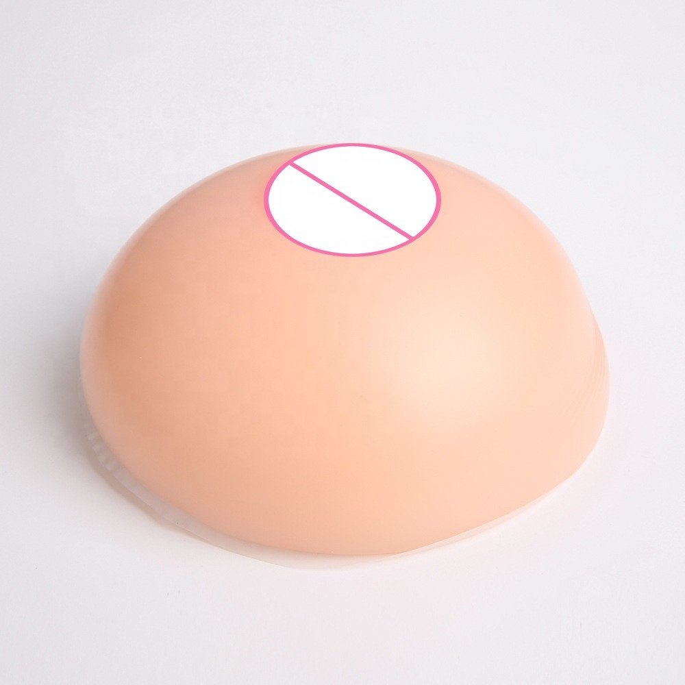 One-Piece Self-Adhesive Silicone Gel Breast Forms for Crossdresser Cosplay Available in XL and XXL Sizes for Adults