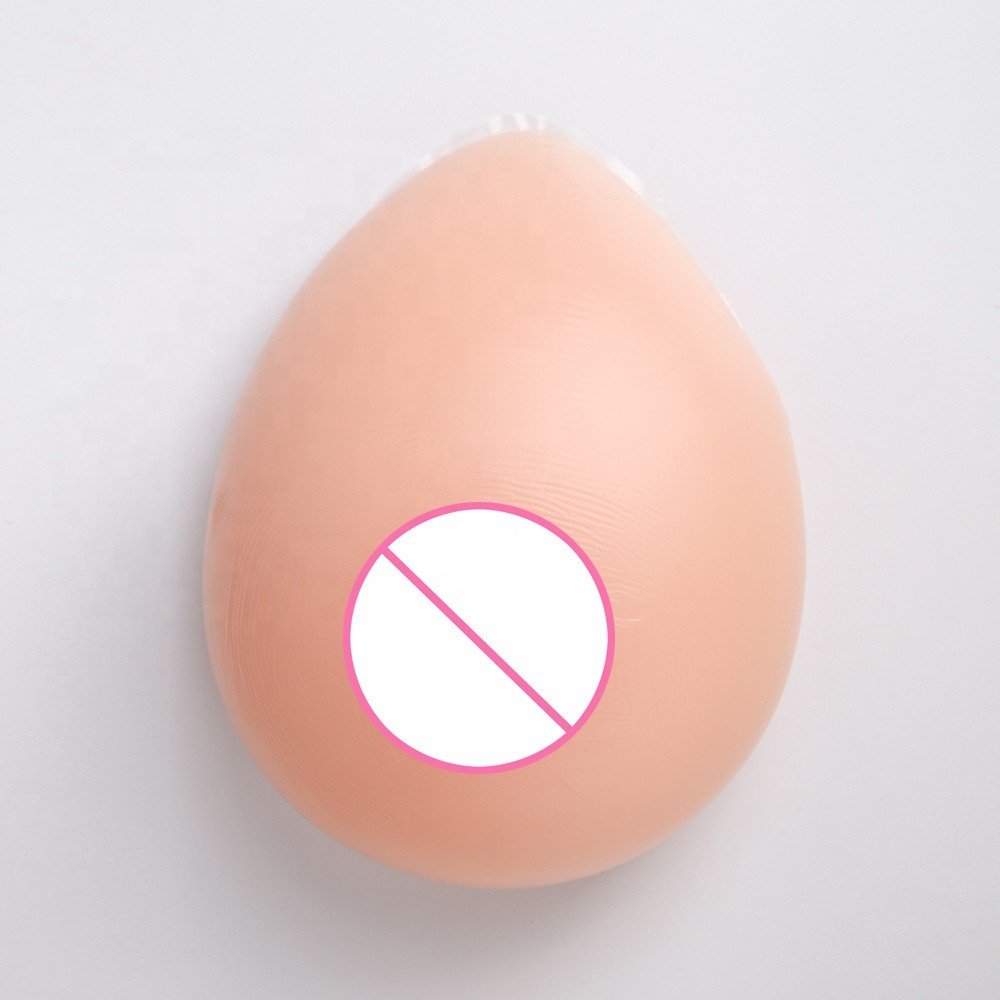 One-Piece Self-Adhesive Silicone Gel Breast Forms for Crossdresser Cosplay Available in XL and XXL Sizes for Adults