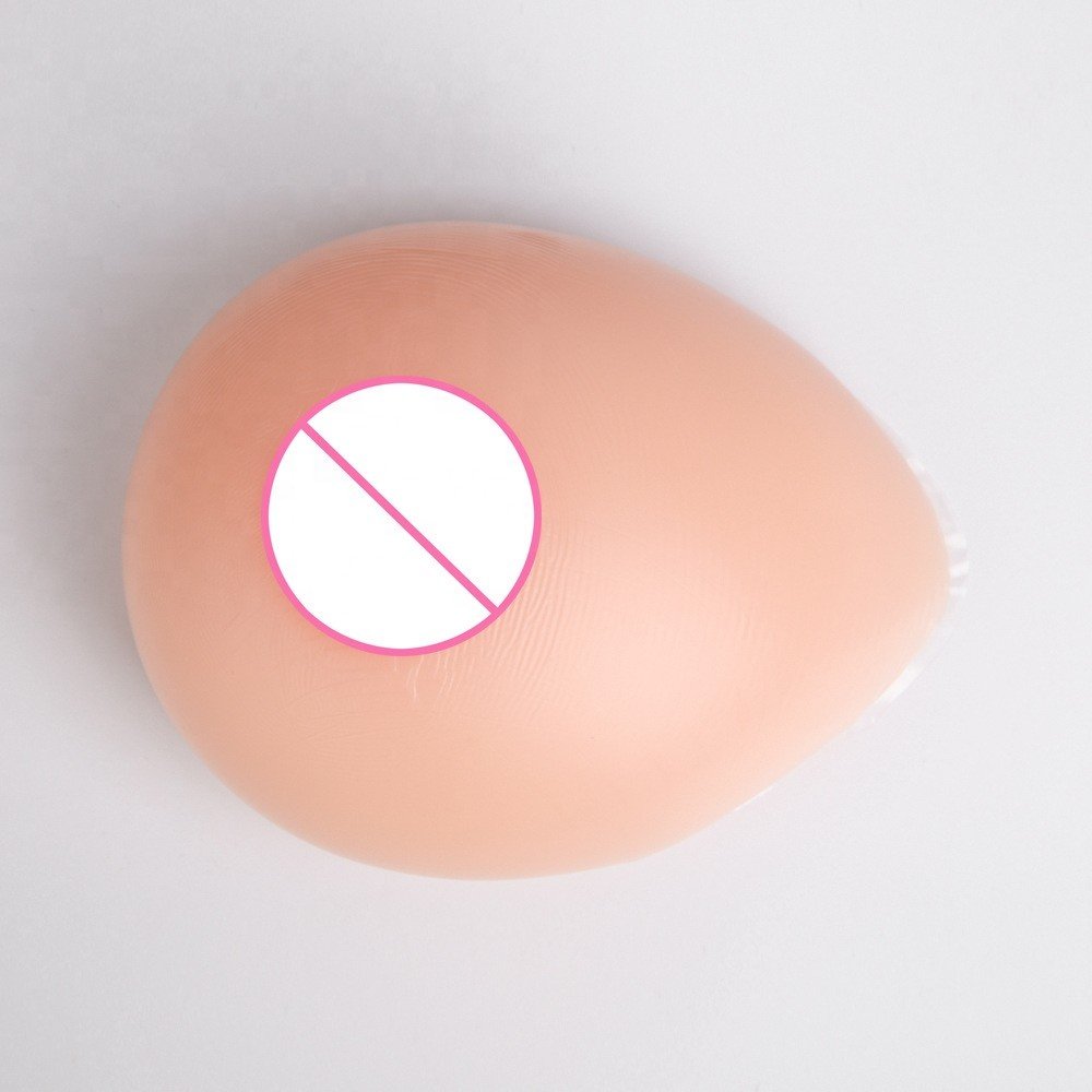 One-Piece Self-Adhesive Silicone Gel Breast Forms for Crossdresser Cosplay Available in XL and XXL Sizes for Adults