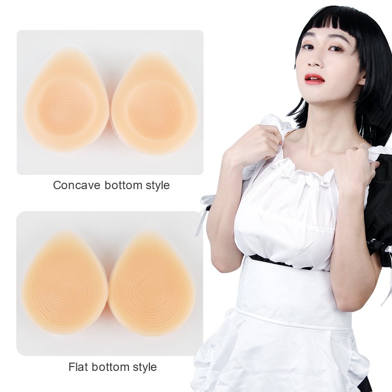 DAT Hot Sale Silicone Breast Forms Triangle Teardrop-shaped for Shemale Transgender Artificial Prosthesis