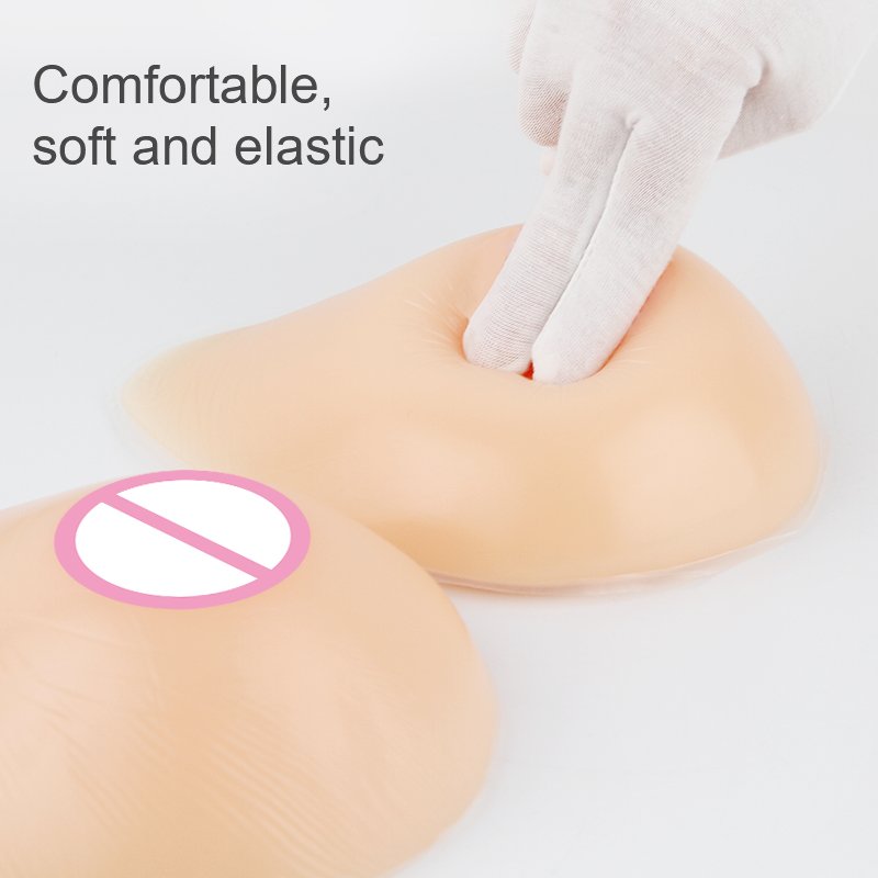 DAT Hot Sale Silicone Breast Forms Triangle Teardrop-shaped for Shemale Transgender Artificial Prosthesis