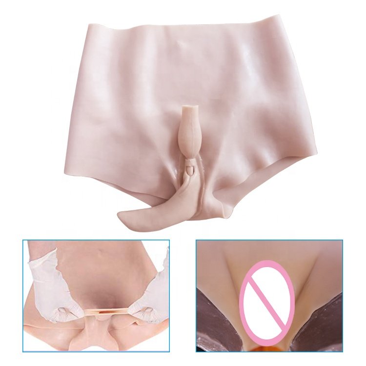 Realistic Breasts & Silicone Vagina Underwear Soft Silicone Suit for Crossdresser Transgender 1G