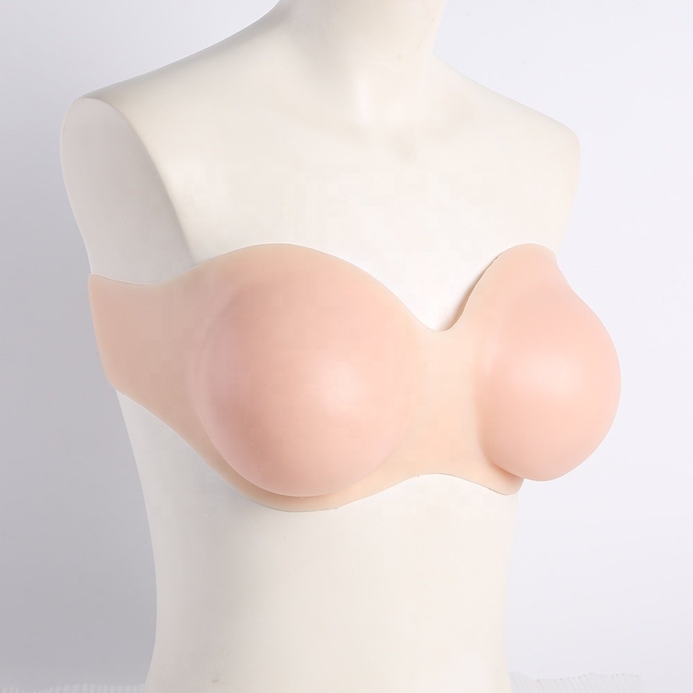 Silicone Breast Form Fake Boobs Crossdressing Apparel Male to Female Silicon Breastplate for Transgender Drag Queen