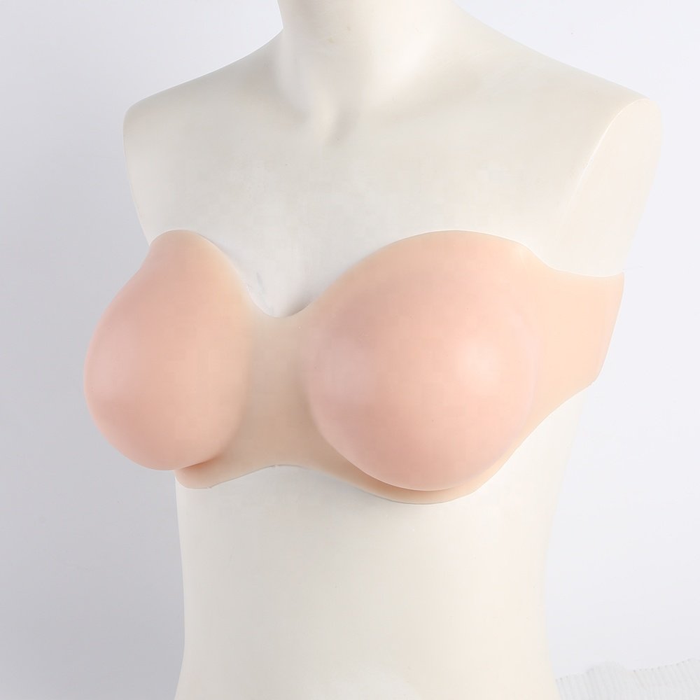 Silicone Breast Form Fake Boobs Crossdressing Apparel Male to Female Silicon Breastplate for Transgender Drag Queen