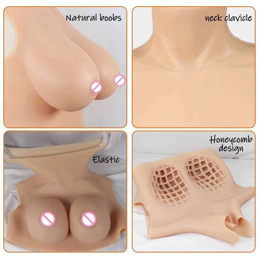 Woman Artificial Sexy Dolls Silicone Boobs Enhancer Chest False Breast Forms with Big Tits Cosplayer Crossdresser Drag Queen