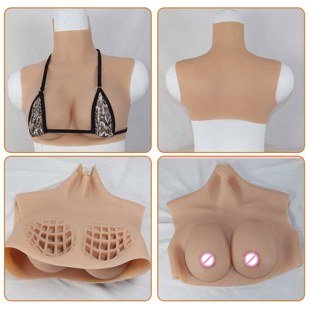 Woman Artificial Sexy Dolls Silicone Boobs Enhancer Chest False Breast Forms with Big Tits Cosplayer Crossdresser Drag Queen