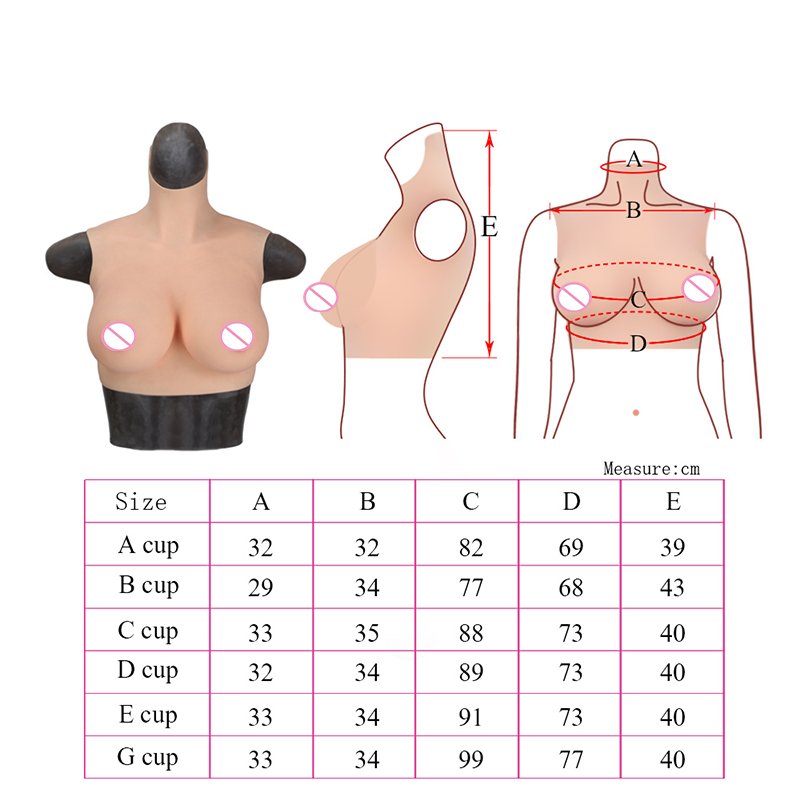 2020 NEW Silicone filled crossdressing huge G-cup chest for shemale transgender A-G Cup Silicone Breast Forms