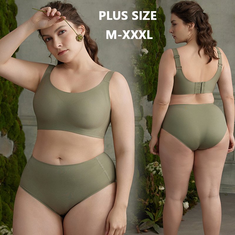 Wireless Bra plus size women underwear XXXL wide straps Big Large Cup for big breast High Elasticity Ladies Gather 38-48 D E F