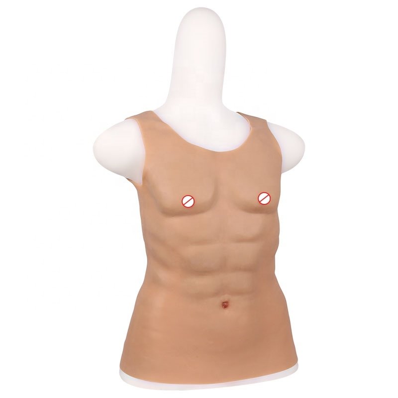 Silicone Muscles Vest Suit Full Body shaping Type Artificial Muscle Enhancer Disguise Party Cosplayer Comfortable muscle suit
